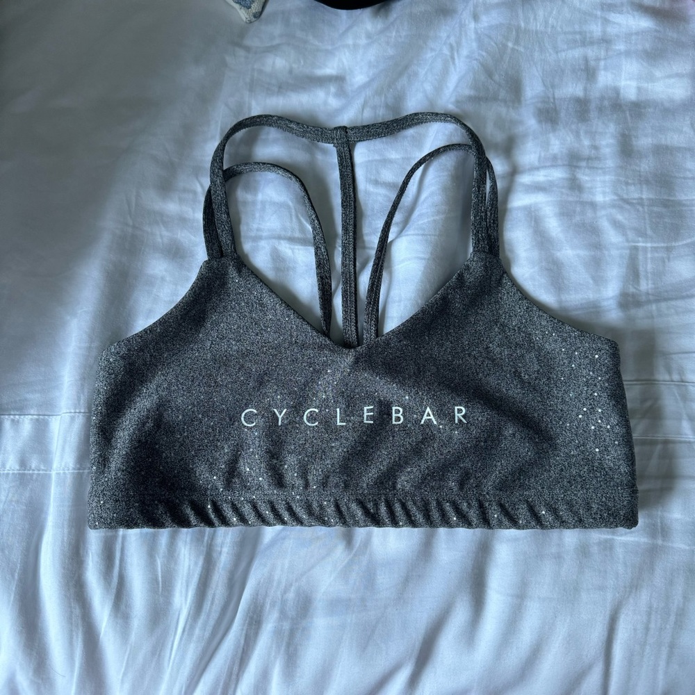Cyclebar Gray Sports Bra